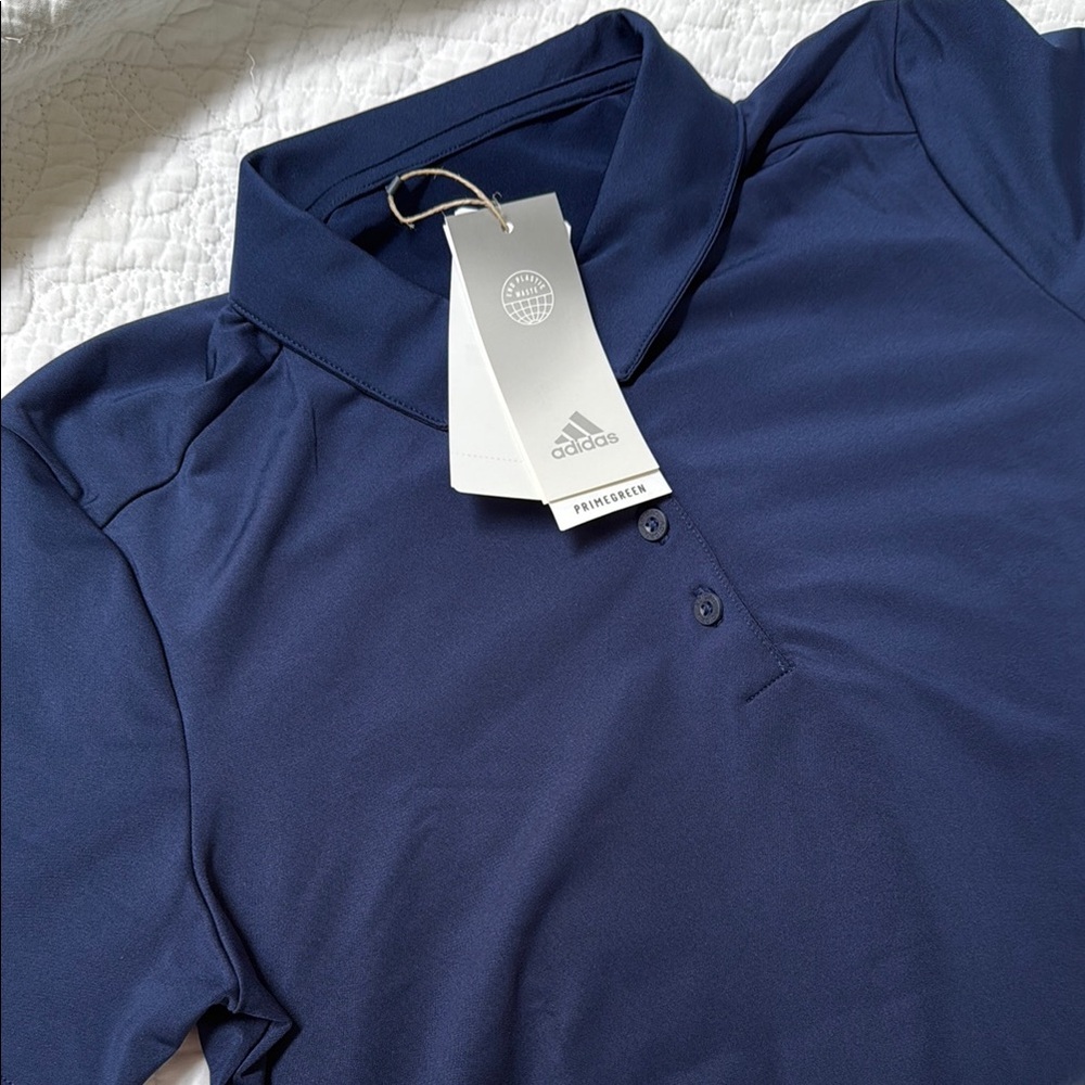 Adidas Blue Golf Polo Shirt